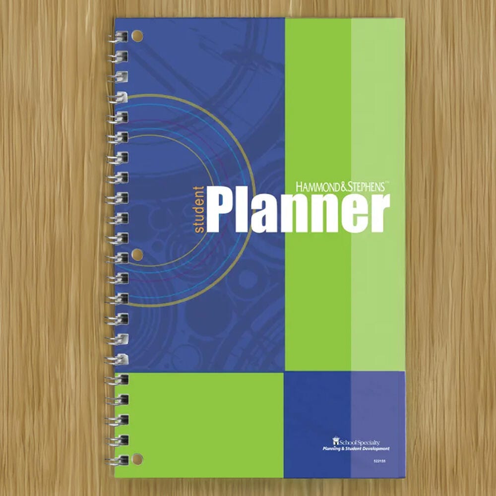 Hammond & Stephens Weekly Student Assignment Planner, 7 x 11